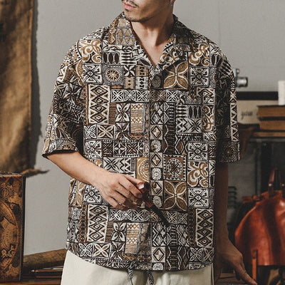 Traff Camisa Espiritual de Patchwork Tribal