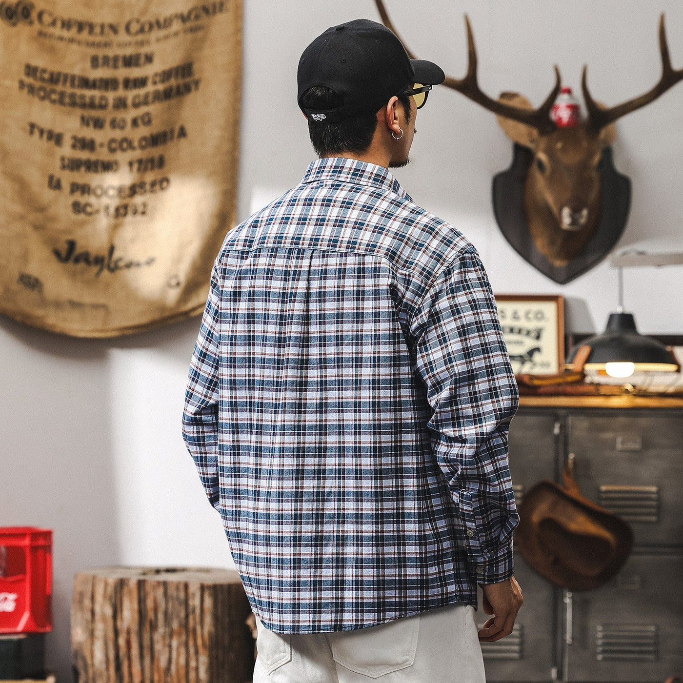 Camisa de Cuadros Azules Traff