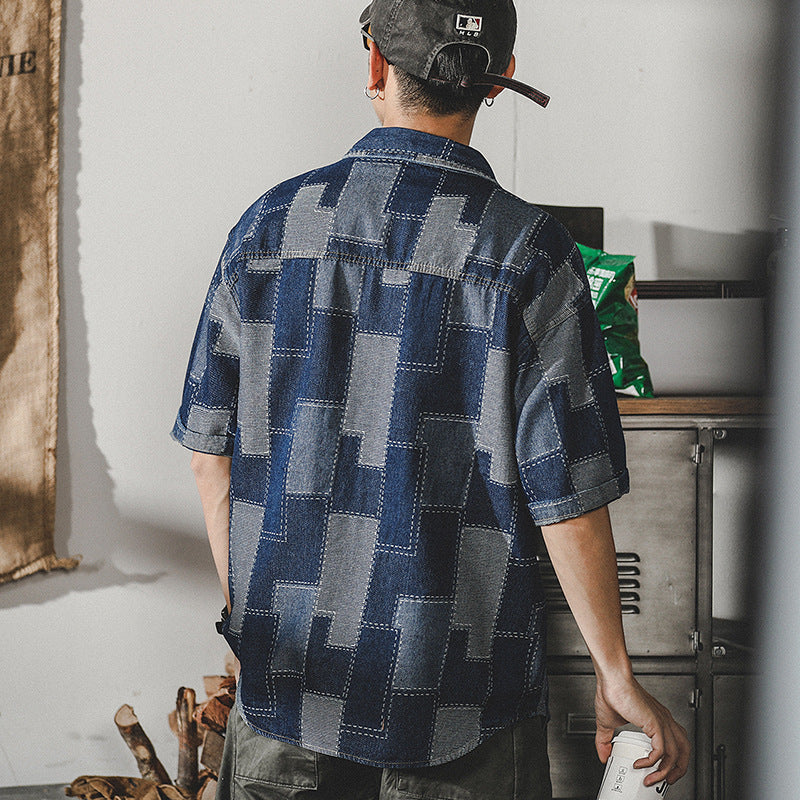 Traff Urban Denim Patchwork