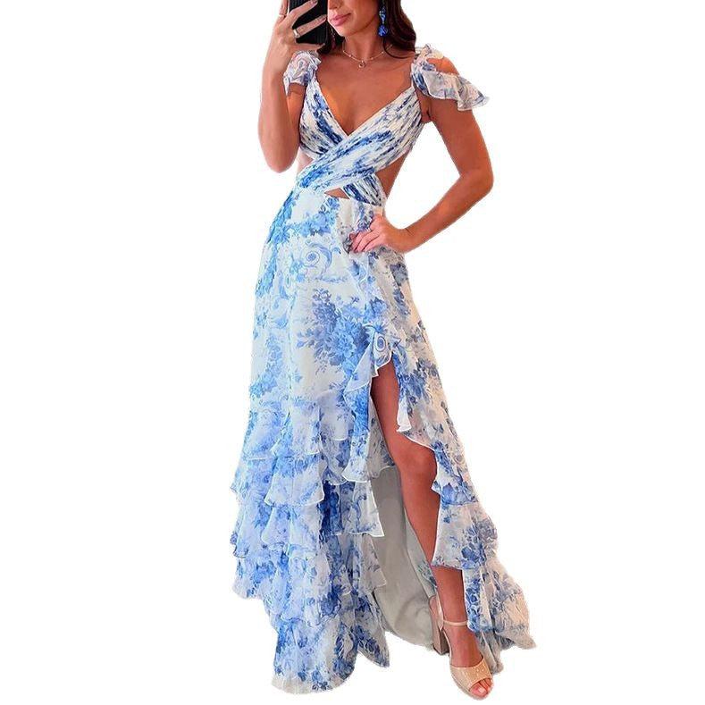Vestido de Verano con Escote en la Espalda Traff Leolina
