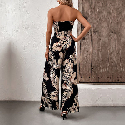 Traff Leila Mono de Verano con Estampado de Hojas