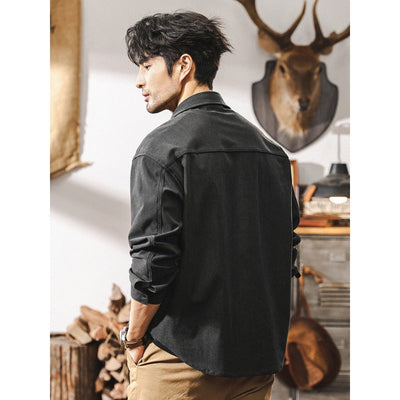 Traff Camisa Gris Oscuro