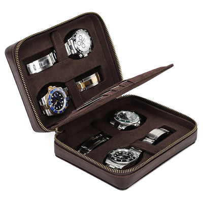 Bolsa de Transporte para Reloj Traff Clásica Marrón