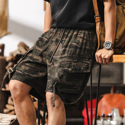 Traff Pantalones Cortos de Sombra del Ejército