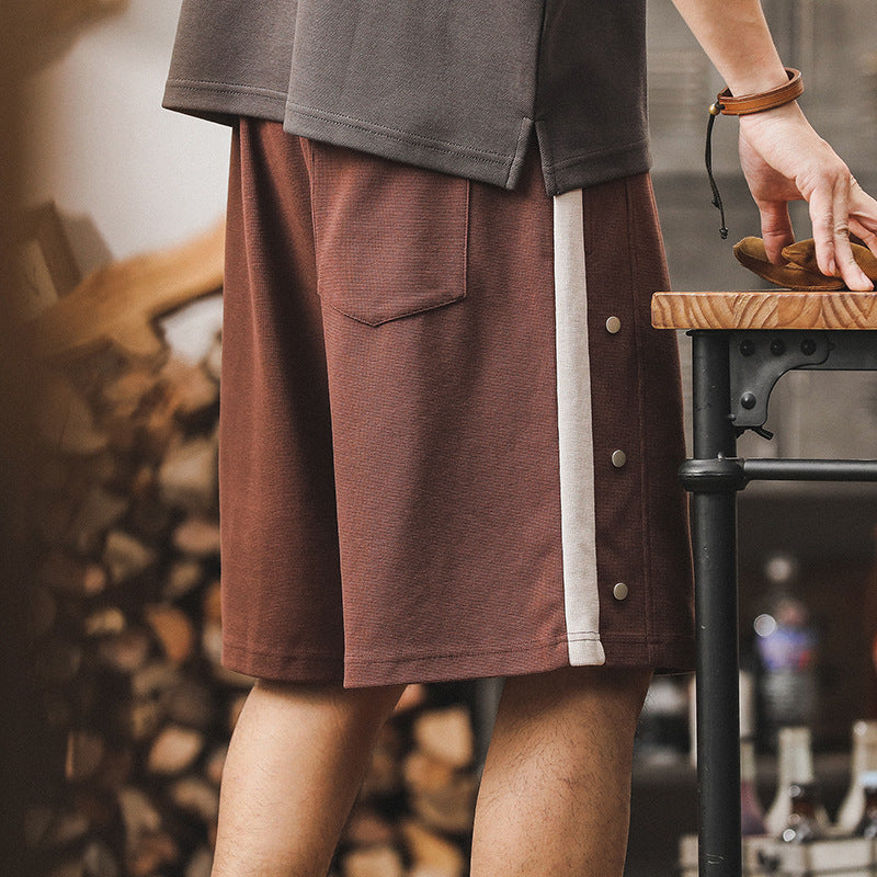 Traff Pantalones Cortos de Dos Tonos