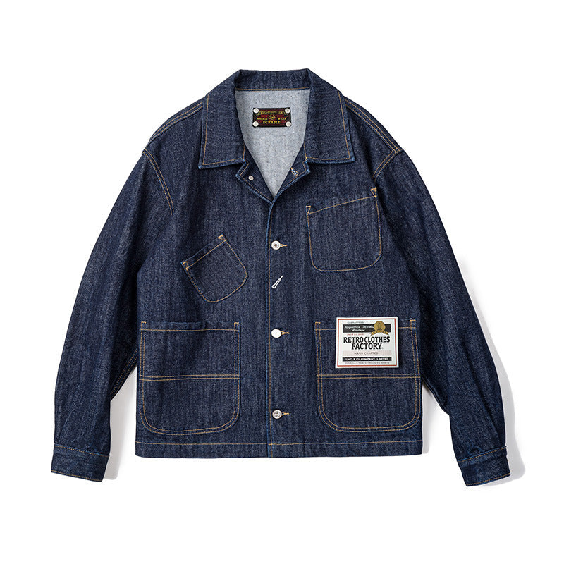 ABRIGO DE DENIM Traff CON 4 BOLSILLOS