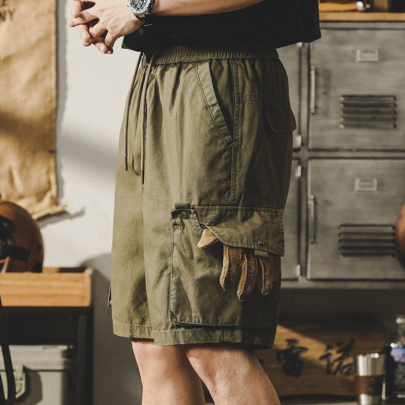 Traff Pantalones Cortos Tácticos de Oliva Comfort