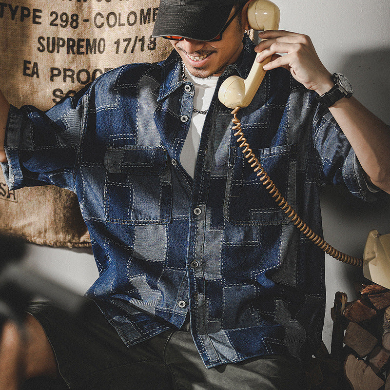 Traff Urban Denim Patchwork