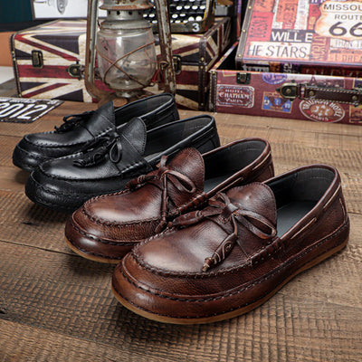 MOKASEN DE CUERO RETRO Traff