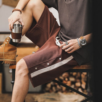 Traff Pantalones Cortos de Dos Tonos