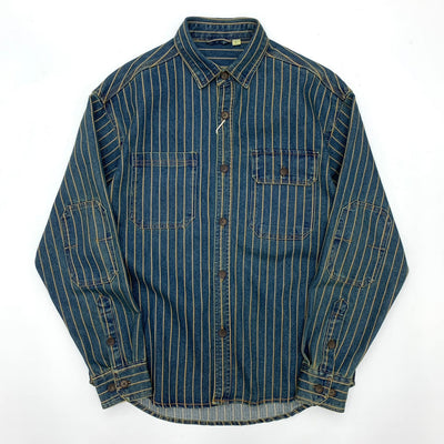 Camisa Traff Blue Grid Retro Fit
