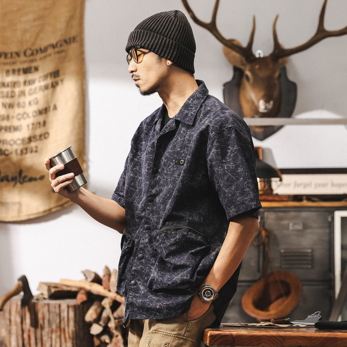 Traff Camiseta Táctica de Camuflaje