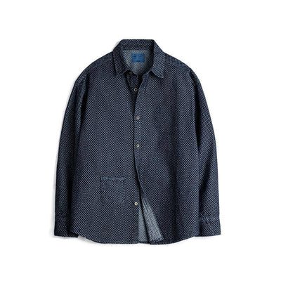 CAMISA DE DENIM CUADROS Traff