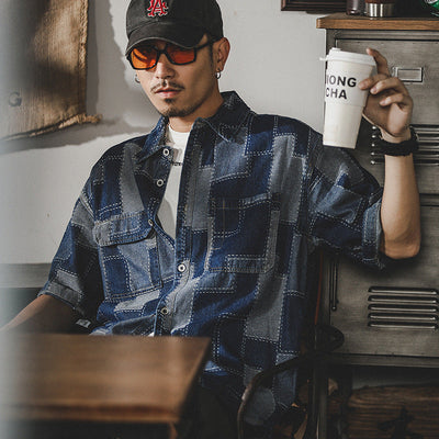 Traff Urban Denim Patchwork