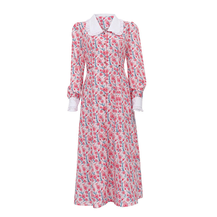 Traff Suelin Vestido Largo de Estilo Retro