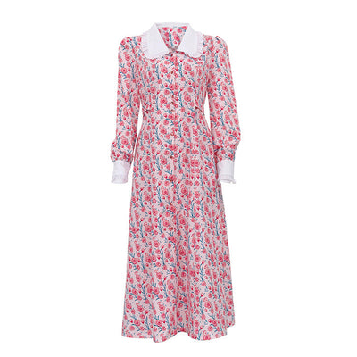 Traff Suelin Vestido Largo de Estilo Retro
