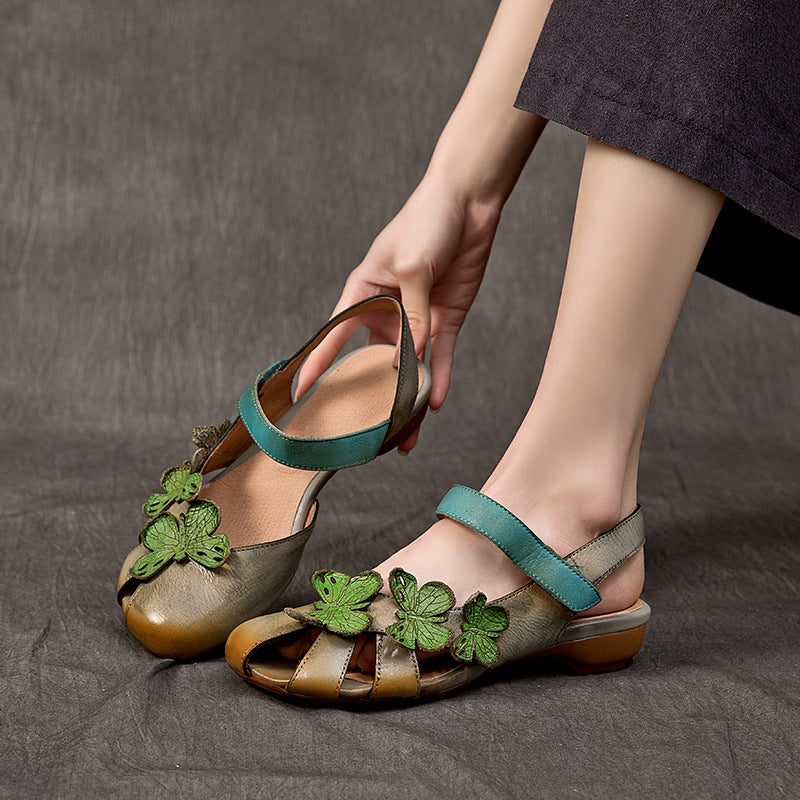 Sandaleta de Cuero Traff Milano