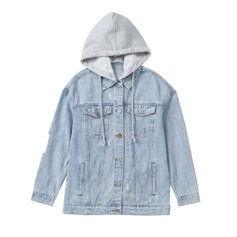CHALECO Traff LORA DENIM CON CAPUCHA