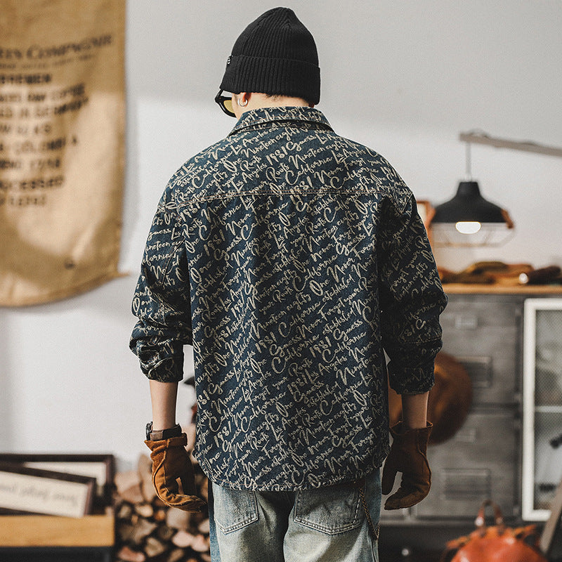 Camisa Traff Midnight Script