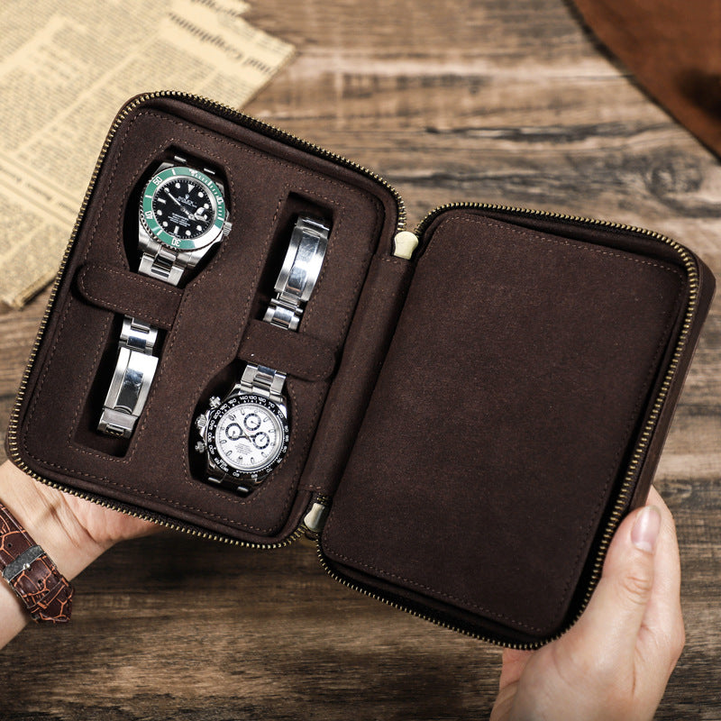Bolsa de Transporte para Reloj Traff Clásica Marrón