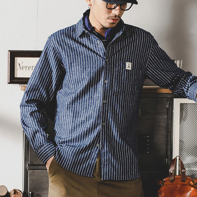 Traff Camisa de Rayas Profundas