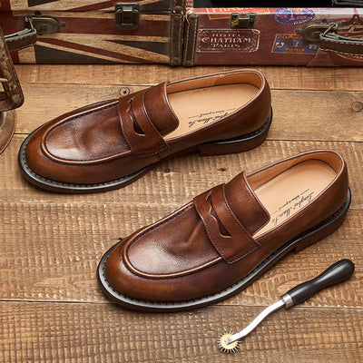 Traff RETRO CLÁSICO MOCASÍN DE CUERO