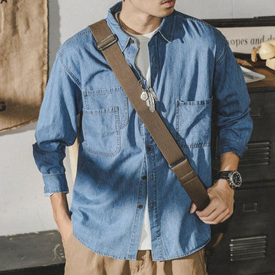 CAMISA DE DENIM Traff NORM