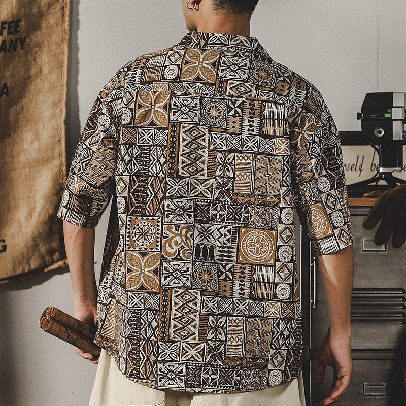 Traff Camisa Espiritual de Patchwork Tribal