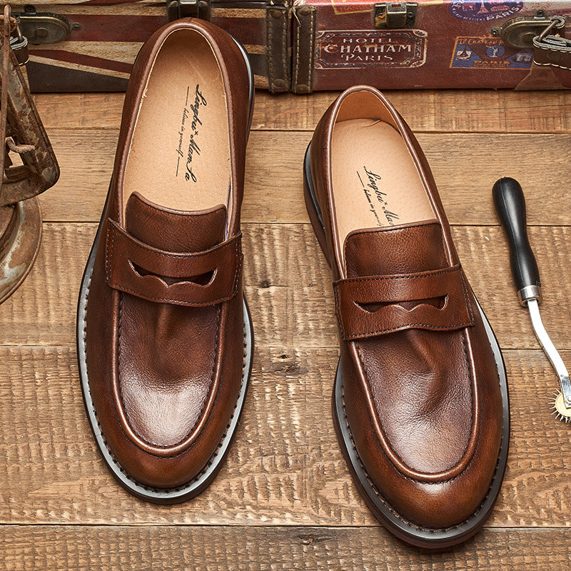Traff RETRO CLÁSICO MOCASÍN DE CUERO