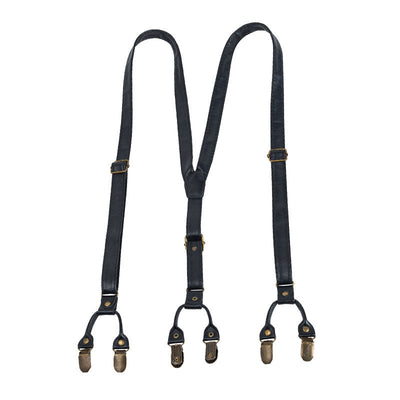Traff Dark Classic 6 Clips PU Tirantes para Pantalones