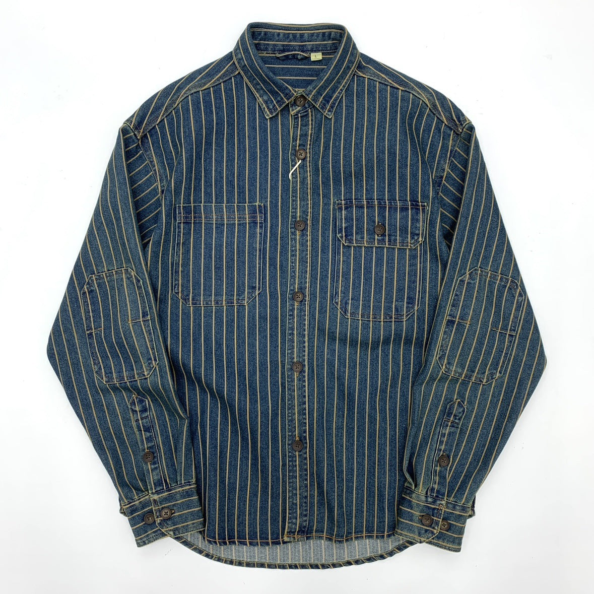 Camisa Traff Blue Grid Retro Fit