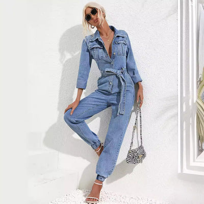 Traff NORA DENIM OVERALL