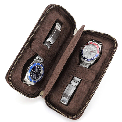 Traff Estuche Compacto de Cuero para Reloj