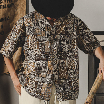 Traff Camisa Espiritual de Patchwork Tribal