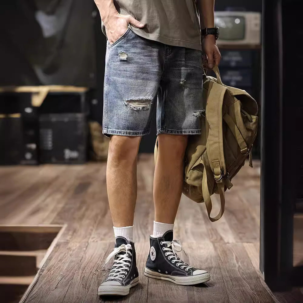 Short de Denim Traff Street Fray