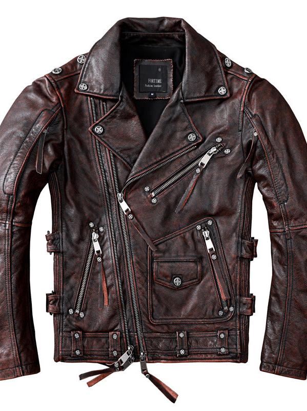 CHAQUETA DE CUERO Traff BRAWTA DECO