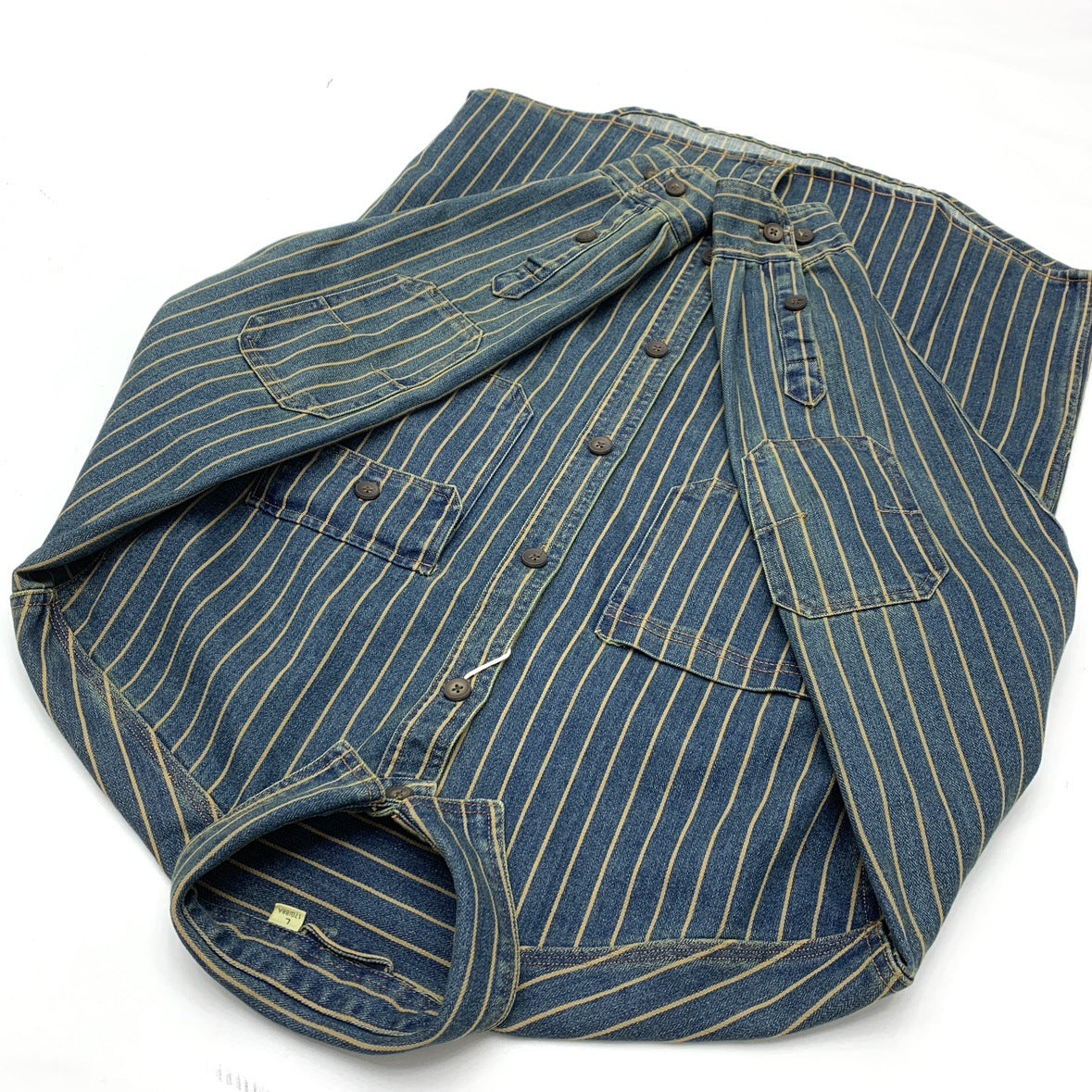 Camisa Traff Blue Grid Retro Fit