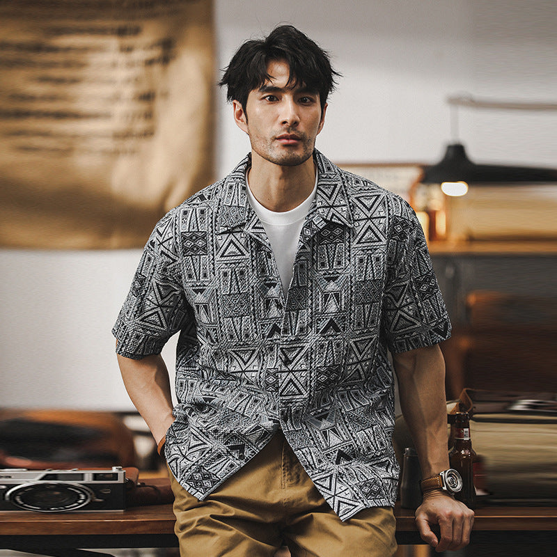 Camisa de Patrón Tribal Traff