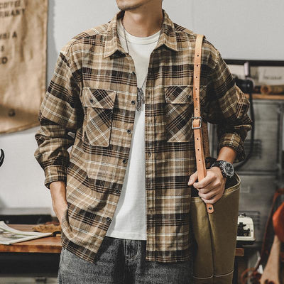 Camisa Traff Grid Fade