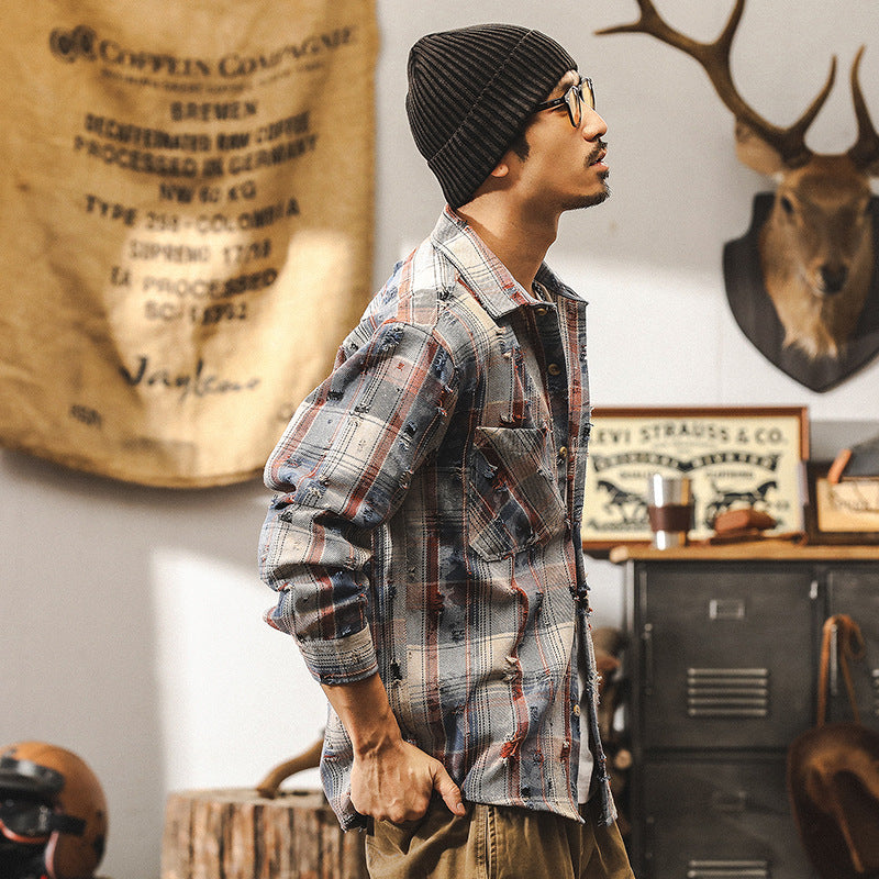 Traff Camisa de Cuadros de Otoño Highland