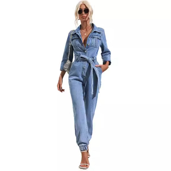 Traff NORA DENIM OVERALL
