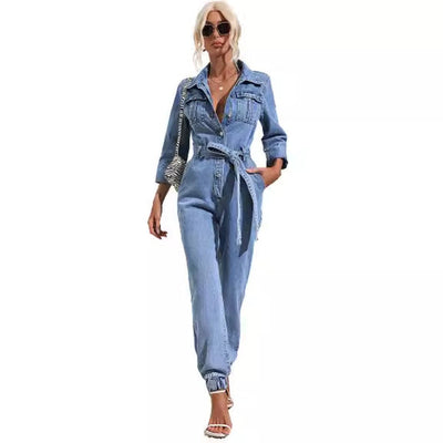 Traff NORA DENIM OVERALL