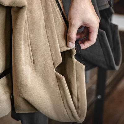 Maden American Sweater Mask Hoodie Zipper High Street Machine Coat Men's Autumn Casual Cityboy Special Design Pullover