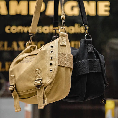Maden American Vintage M1961 Letter Canvas Crossbody Bags for Men Designer Shoulder Strap Handbags Essential Waist Messenger Bag