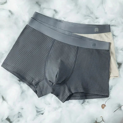Maden Men's Underwear Seamless 3A Antibacterial Cotton Underpants Large Size Breathable Boxers Shorts Male Elastic Panties