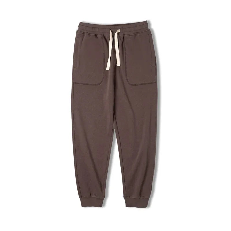 Maden Men's Large Pocket Drawstring Gray Sweatpants Running Workout Training Pants Comfortable Elastic Waist Mens Jogger Pants