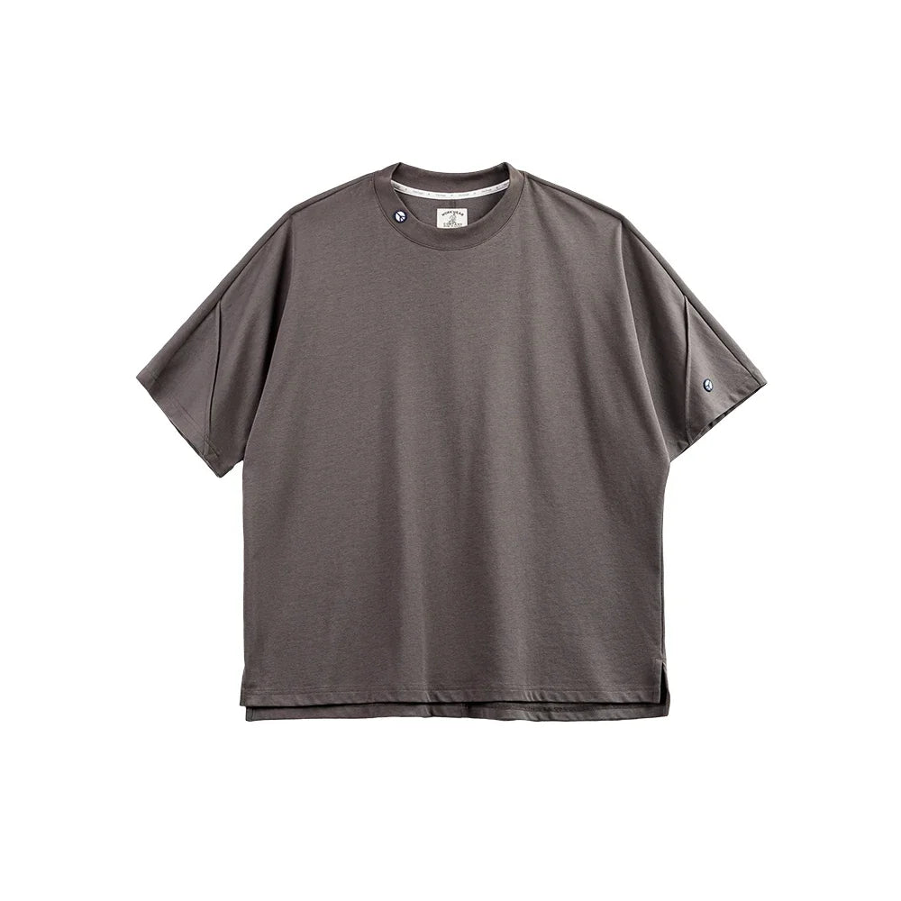 Maden Casual 3A Antibacterial Quick-drying Short-sleeved T-shirt Sports Breathable Solid Color Tee for Men's Summer Tops