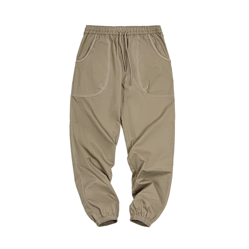 Maden Workwear American Casual Open-threaded Leggings Design Cityboy Silhouette Straight Pants for Men