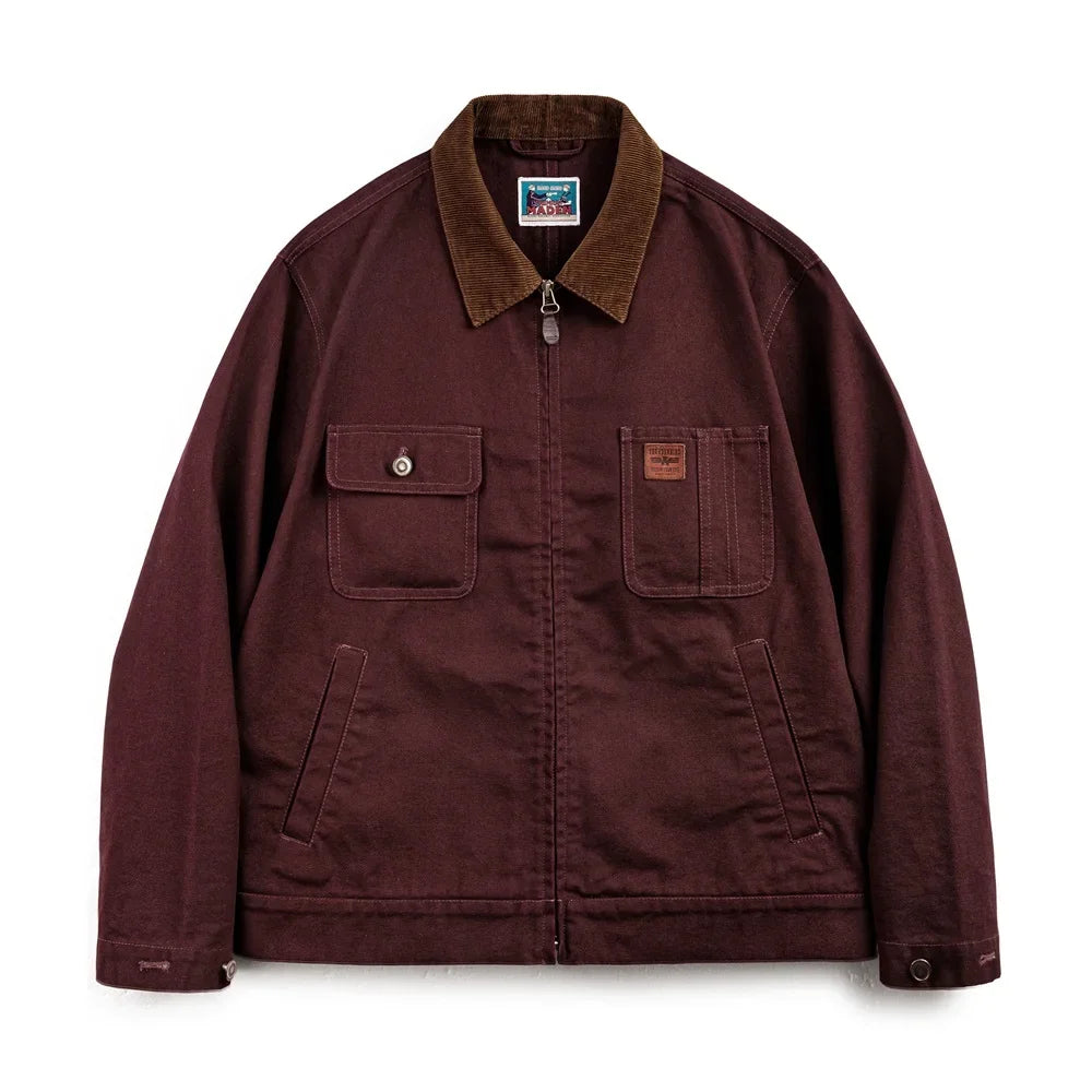 Traff Chaqueta Detroit Retro de Lona Pesada