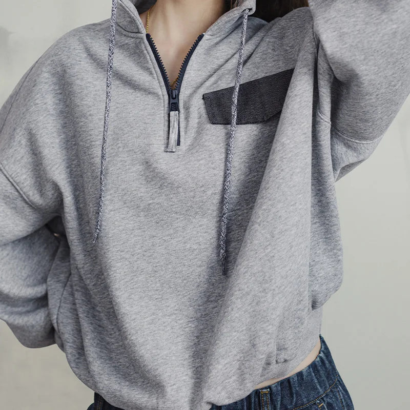 Sudadera con media cremallera para mujer Traff
